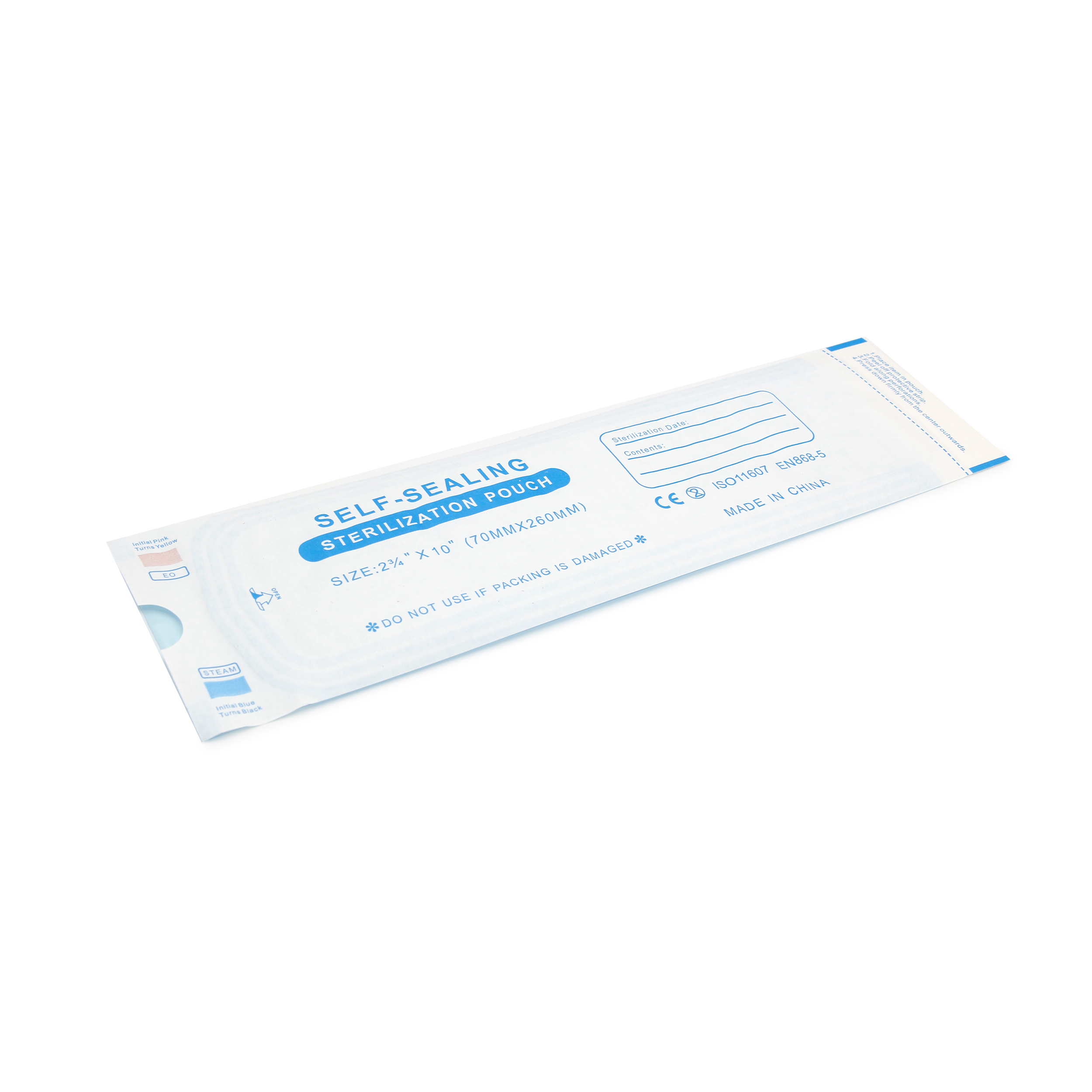 Pungi Kraft pentru sterilizare în sterilizator, 70*260 mm, 200 bucăți