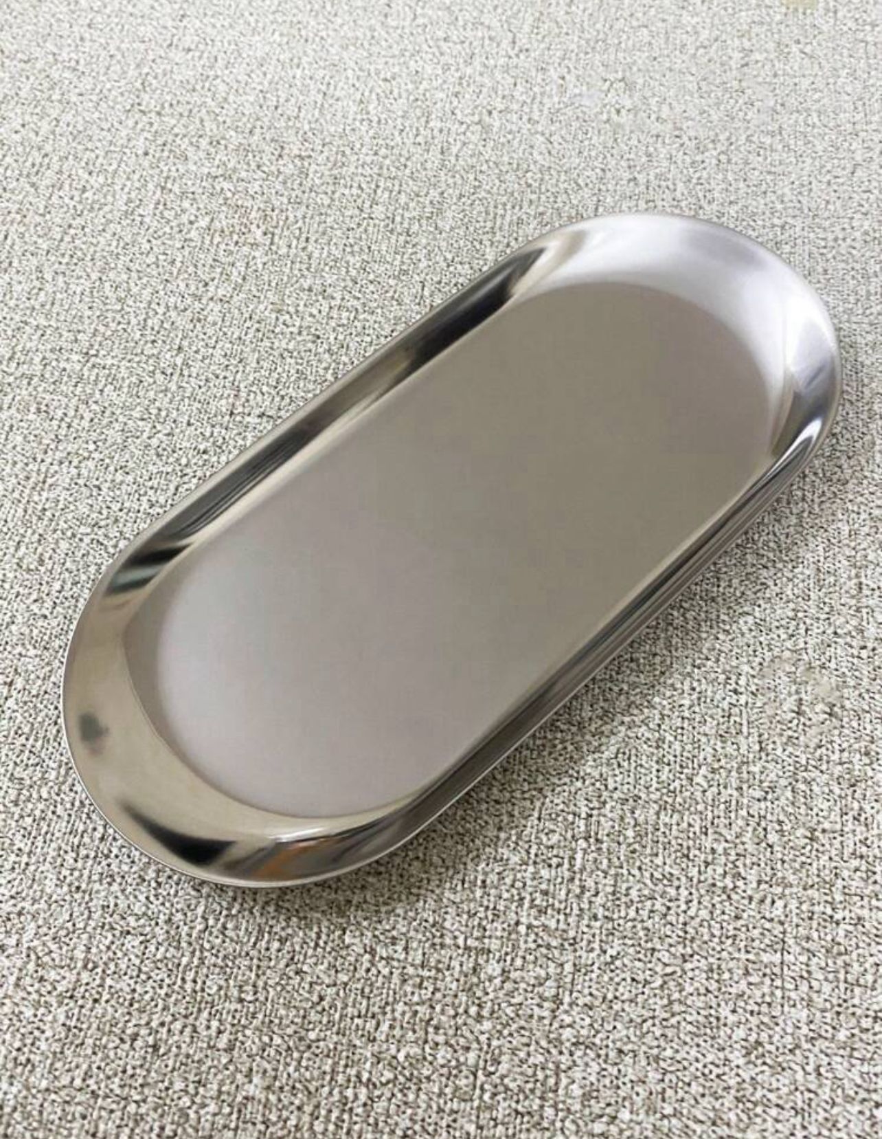Tăviță de inox, argintie