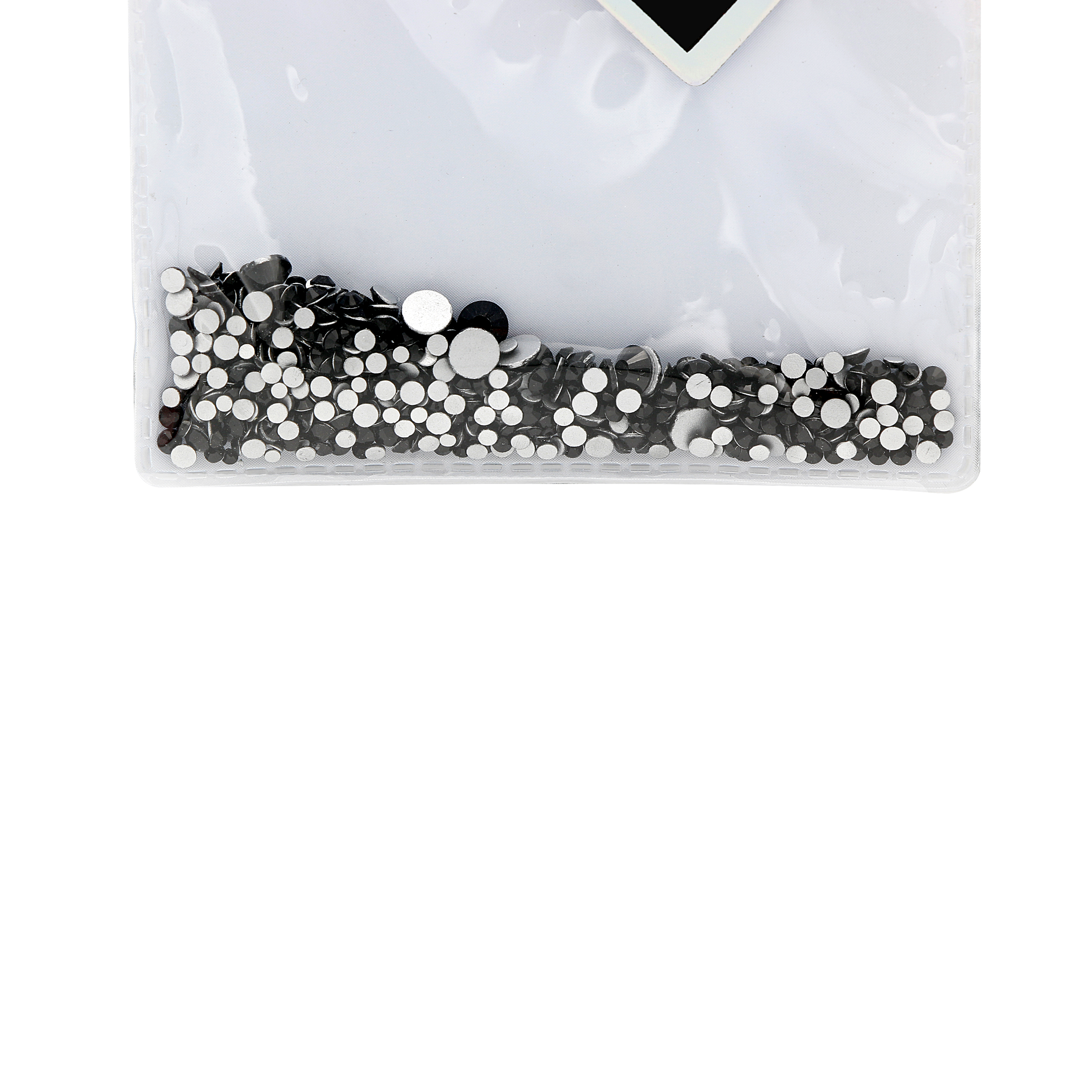 Cristale unghii tip Swarovski, culoare neagra, diferite marimi - imagine 2