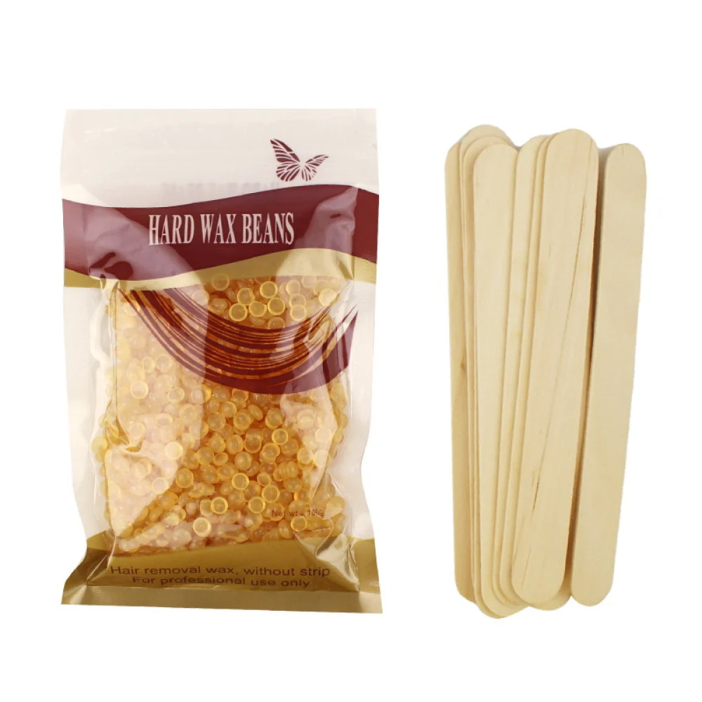 Kit epilare cu ceara granule, BeeNails, cu incalzitor ceara rosu, 1 x 100 g, 1 x incalzitor ceara, 1 x set 10 spatule - imagine 4