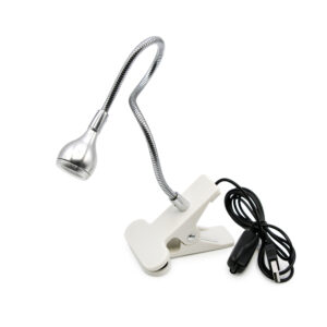 Lampă lanternă LED cu clește, flexibilă cu conector USB, 3V/5V, SILVER