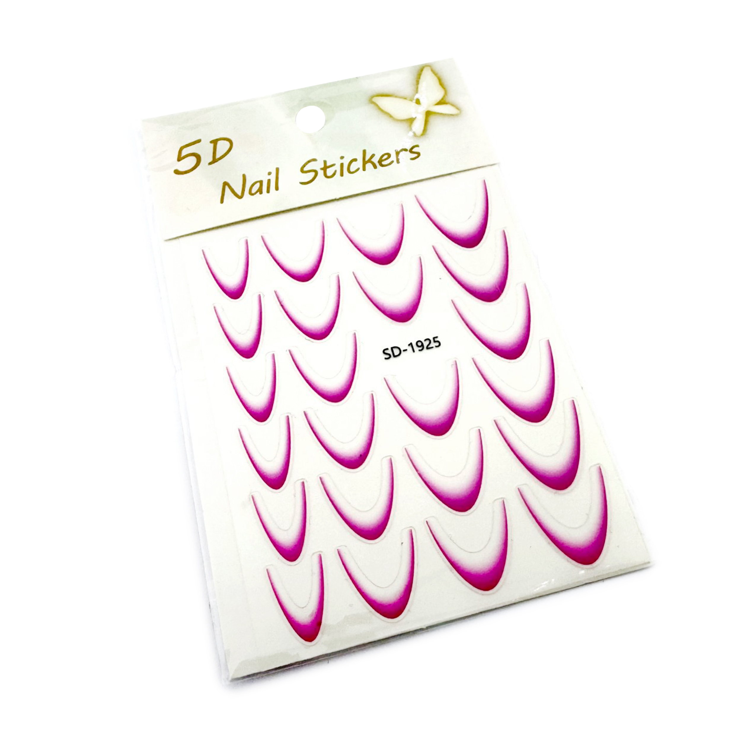 Stiker French interior cu Ombre Nail Stickers 5D, SD-1925