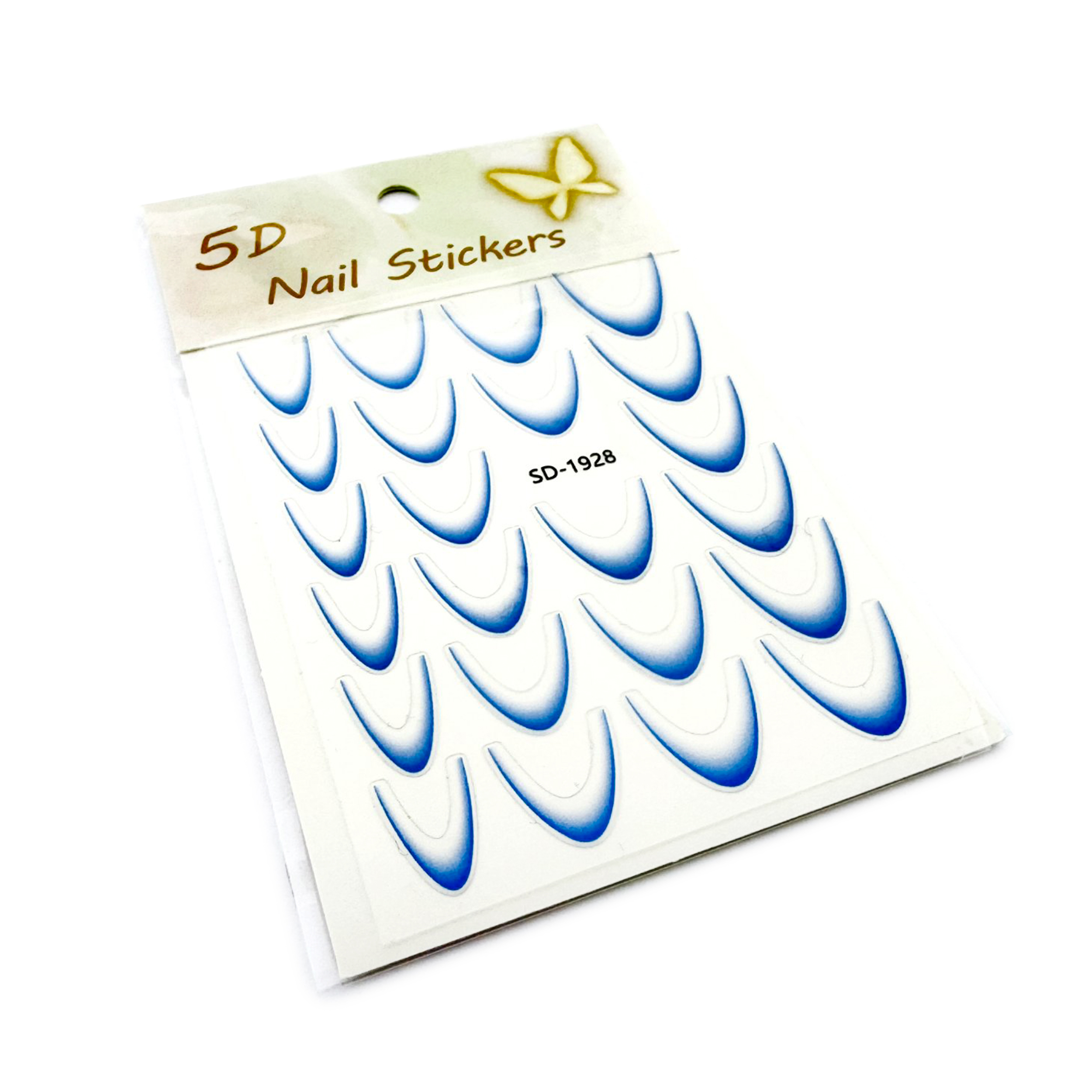 Stiker French interior cu Ombre Nail Stickers 5D, SD-1928
