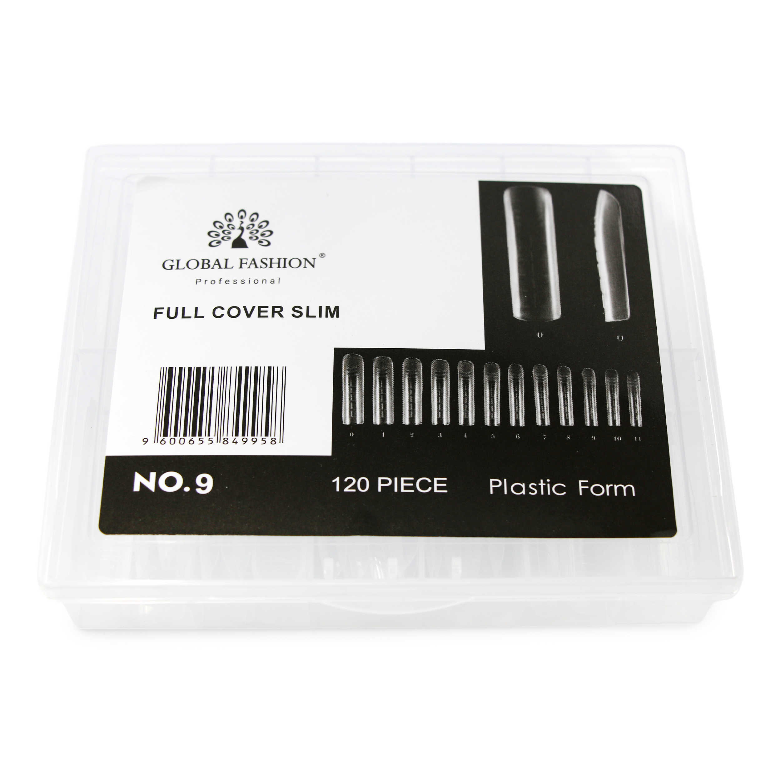 Set extensie, tipsuri reutilizabile Nr 9, pătrat , 120 buc