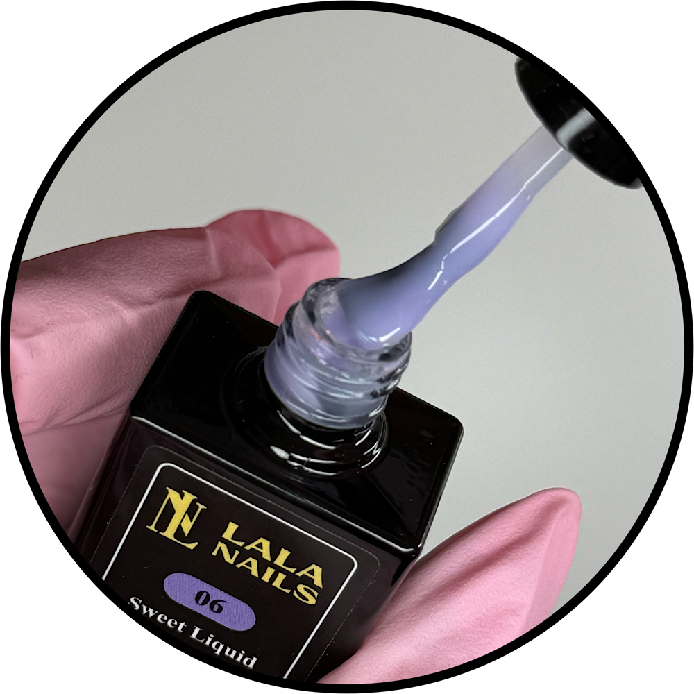 Sweet Liquid Builder Gel in Bottle- 06 Pastoral Purple - 10 ML (Hema&TPO Free)