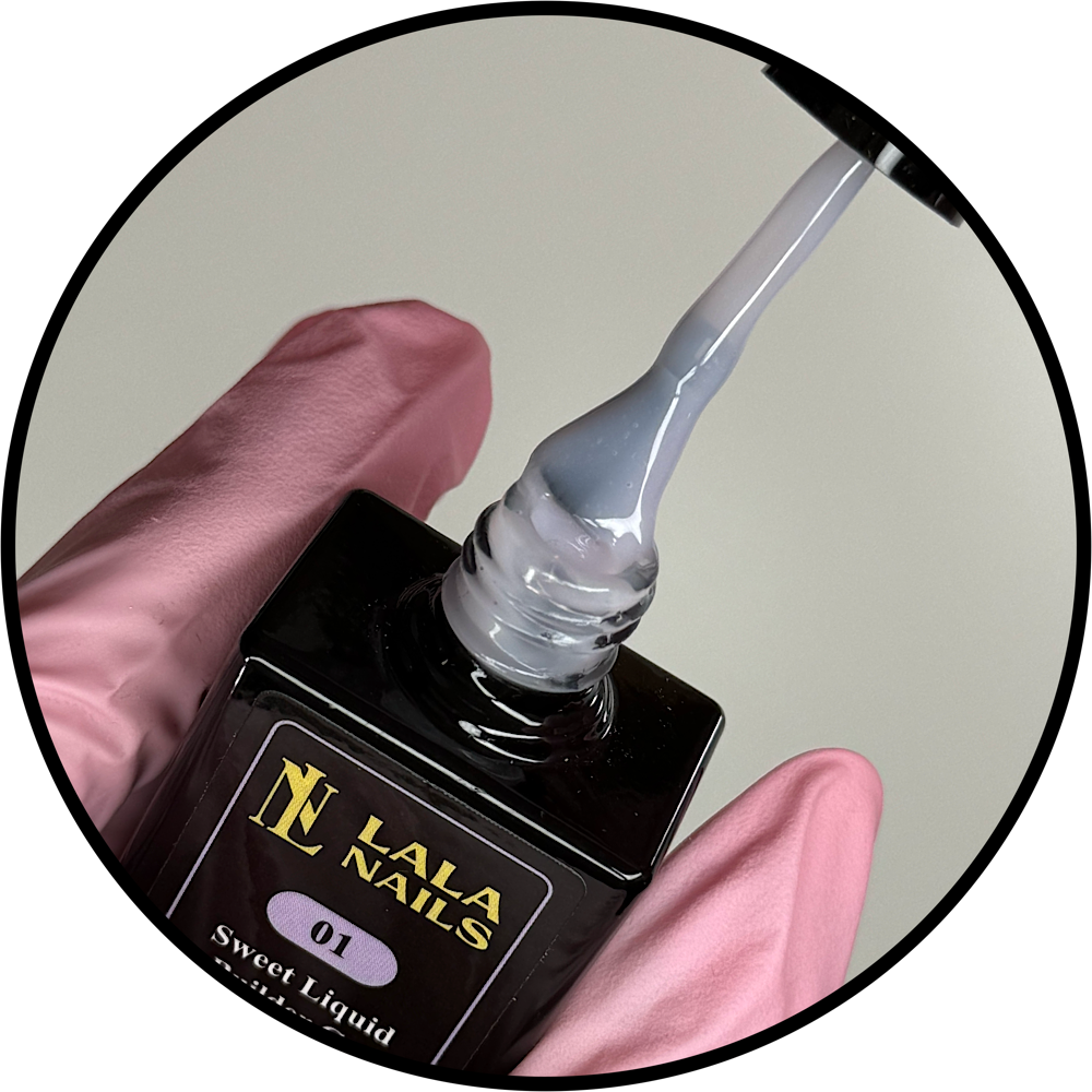 Sweet Liquid Builder Gel in Bottle - 01 Lavender - 10 ML (Hema&TPO Free)