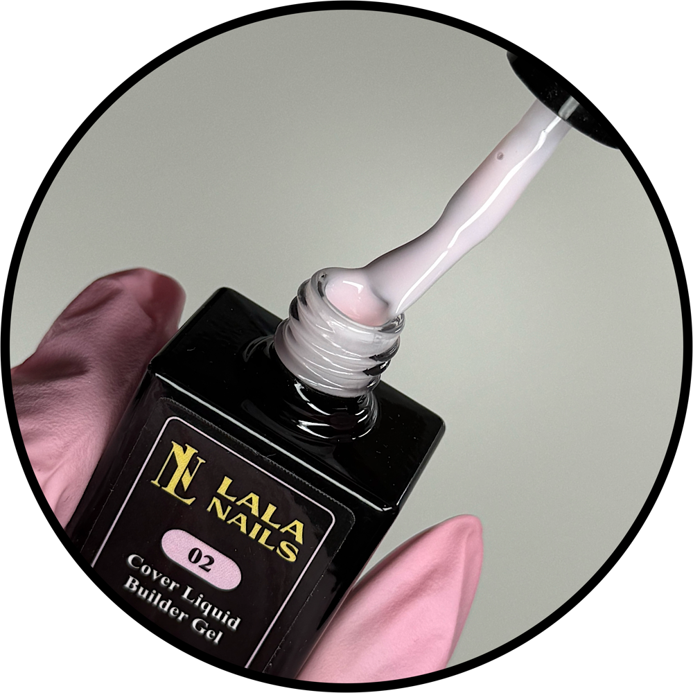 Cover Liquid Builder Gel in Bottle - 02 Rose - 10 ML (Hema&TPO Free)