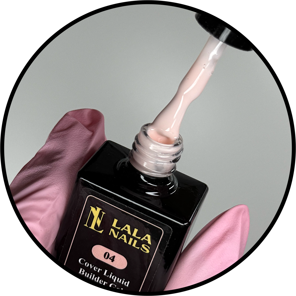 Cover Liquid Builder Gel in Bottle- 04 Cappuccino - 10 ML (Hema&TPO Free)