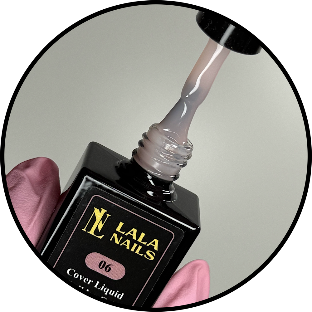 Cover Liquid Builder Gel in Bottle- 06 Cover Dark - 10 ML (Hema&TPO Free)