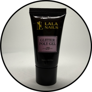 Polygel Glitter 03, 30 gr HEMA-TPO FREE