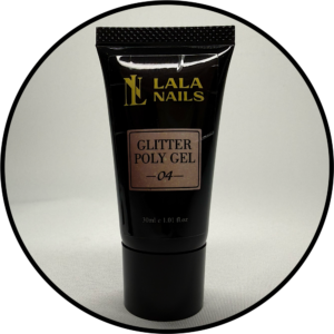 Polygel Glitter 04, 30 gr HEMA-TPO FREE