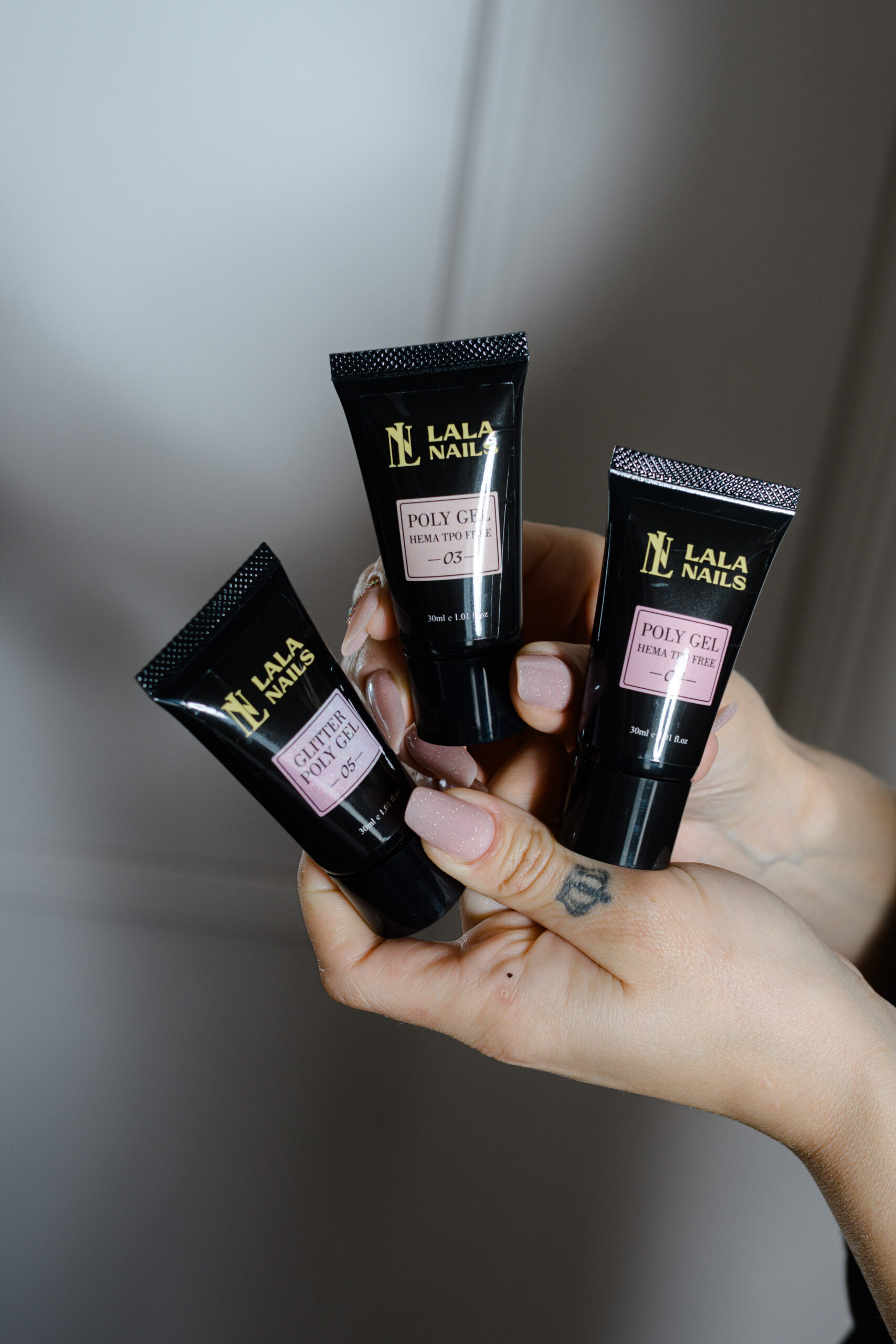 Set Polygel gama Nude , 5 buc, 30 g /buc - imagine 4